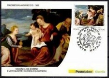 Quadro Natività Natale Italia 2015 di Polidoro da Lanciano Arte Maxicard