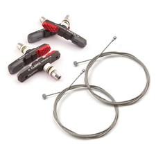 Clarks Pastiglie Freno e Fili Interni MTB Bici Ibrida V Freno Elite Blocchi X2 Coppie