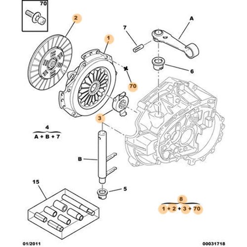 Kit frizione citroen - kit,