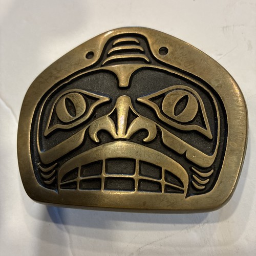 Fibbia vintage totem face - fibbia,