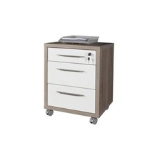 DISEGNO CASSETTIERA 3 CASSETTI 45X48,5X63 I ROVERE BIANCO