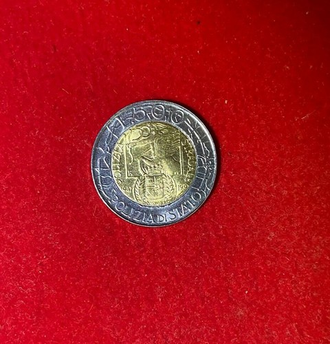 500 lire bimetallica - lire,