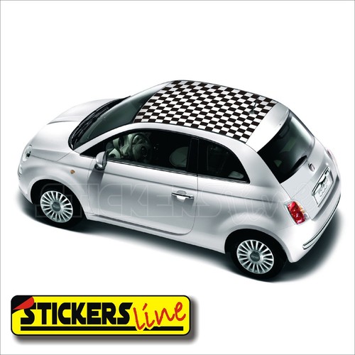 Adesivo tetto adesivi fiat 500 - tetto,