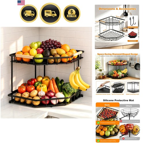 Cesto portafrutta angolare 2 - portafrutta, a