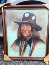Native American Portrait Oil