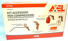 KIT 5 ACCESSORI PER COMPRESSORE ARIA COMPRESSA AXEL MT1700