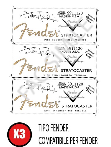 Decal tipo fender - decal,