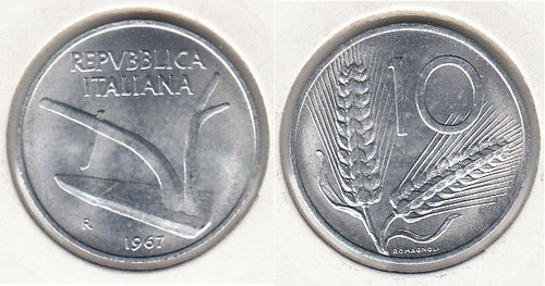 Lire 1967 fdc - 1967, spighe