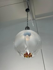 Lampada a sfera con sospensione vintage attribuita a Carlo Nason Mazzega anni 70