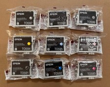 Confezione da 9 cartucce di inchiostro originali Epson 59 T059 per foto stilo R2400