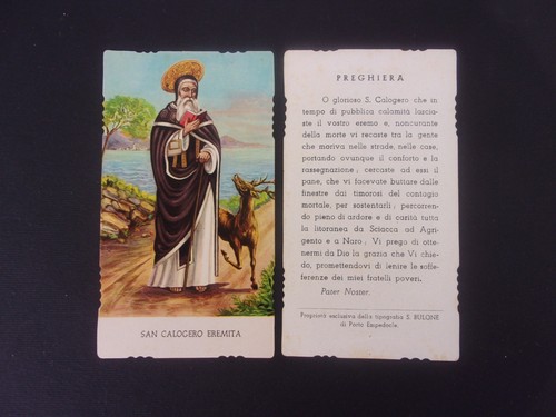 Santino holy card - -,