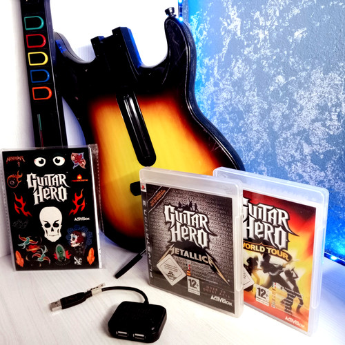Ps3 guitar hero set world - ps3,