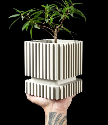 Vaso fiori design 3d - da,