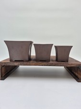 Set di 3 vasi per bonsai