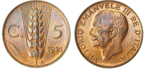 Regno italia lire 5 - regno,