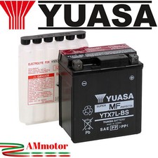 Yuasa YTX7L-BS Batteria Honda SH 125 2009 2010 Moto Ricambi Avviamento Originale