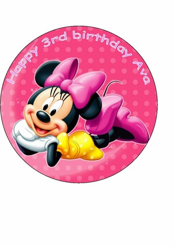 Cake topper glassa - , minnie