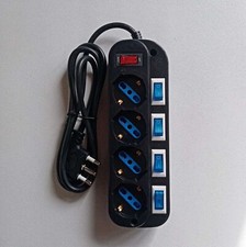 Multipresa nera da 4 posti