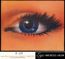 1 ENORME VARI VUE GOMMA DA MASTICARE OCCHIO IMMAGINE OSCILLANTE USA 1967 LENTICOLARE SFARFALLIO E-29