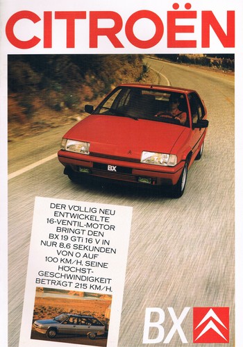 Prospekt citroen von 1987 - citroen, 7.1987