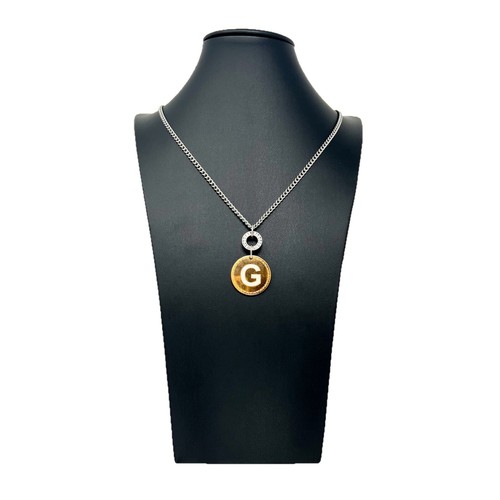 Collana lettera strass - collana, g