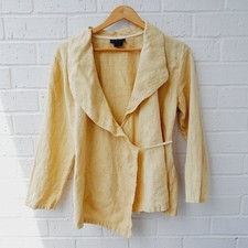 Giacca di lino Nordli & Meerman top contemporaneo Lagenlook Resort Coastal taglia: 1 (M)