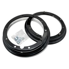 cerchio diviso aperto nero