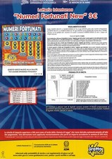 LOCANDINA GRATTA E VINCI NUMERI FORTUNATI NEW 3,00 EURO LOTTERIA INSTANTANEA