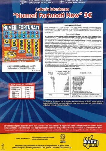 Locandina gratta vinci - locandina, e