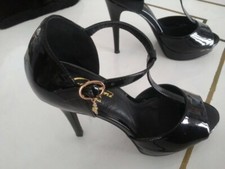 Scarpe donna Gattinoni nero tacco alto utilizzate una volta