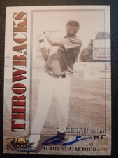 2001 Royal Rookies Cesar Saba AUTOGRAPH Padres /5950