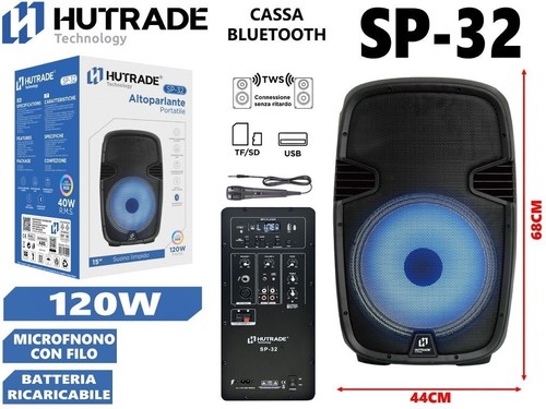 Cassa amplificata 32 120w - x,