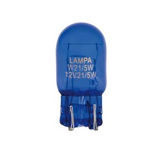 Blue Dyed Glass Lampada Con