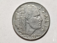 MONETA 20 CENTESIMI REGNO D'ITALIA 1940 VITT. EM. III RE E IMP. MAGNETICA