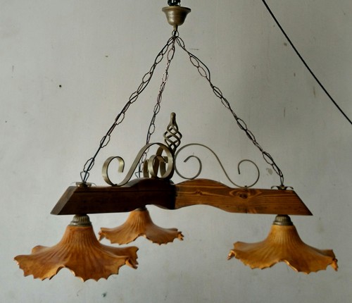 Lampadario rustico ferro - rustico,