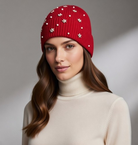 Cappello berretto donna strass