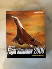 MICROSOFT FLIGHT SIMULATOR 2000 PC BIG BOX ITALIANO OTTIMO
