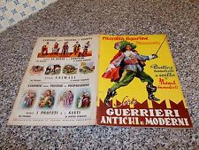 ALBUM GUERRIERI ANTICHI E MODERNI ED.CARROCCIO 1951 ORIGINALE COMPLETO EDICOLA