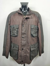 RARA Barbour Giacca Uomo Wax Leather Utility Marrone XLarge- Man Wax Leather ...