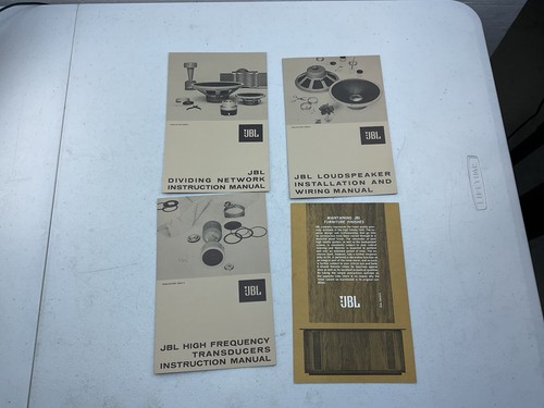 Lot jbl manuals - 4,