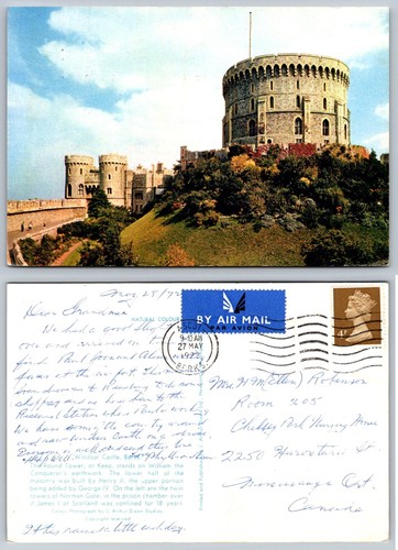 Cartolina windsor castle round - cartolina,