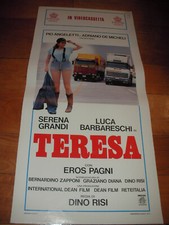 LOCANDINA Teresa Serena Grandi Luca Barbareschi Dino Risi Camion Fiat Scania 87