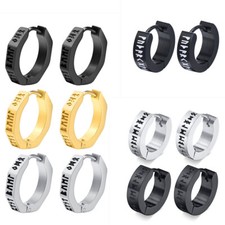 Orecchini a cerchio da uomo