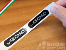 2 adesivi argento per staffe sedili by Recaro Lancia delta HF evo1 + evo2