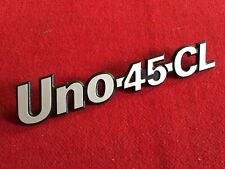 FIAT UNO 45 CL LOGO SIGLA EMBLEMA FREGIO STEMMA SCRITTA TARGHETTA BADGE TARGA