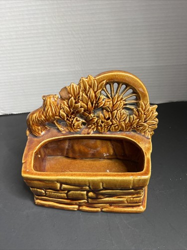 Vintage mccoy spinning wheel - mccoy,