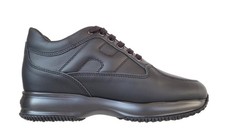 Hogan scarpe da uomo interactive HXM00N00010KLAB999 nero in pelle