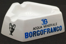 BORGOFRANCO ACQUA MINERALE - POSACENERE IN CERAMICA PUBBLICITARIO ANNI '60/70