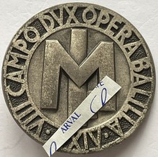 Distintivo VIII Campo Dux Roma Opera Balilla 1936 Arg. 800