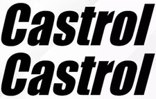 KIT 4 adesivi CASTROL Personalizzabili 10CM  MOTOCROSS MOTO AUTO olio